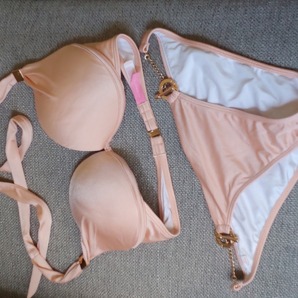 Victoria secret peach bikini suit